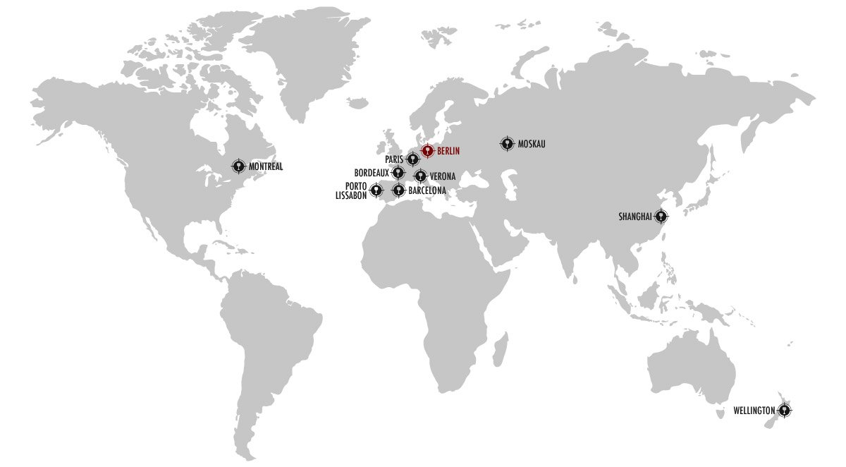 Internationaler Weinpilot Weltkarte