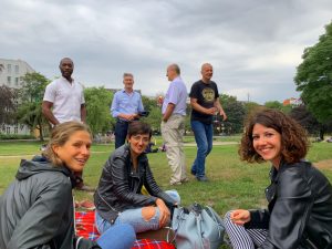 Weinpicknick im Park