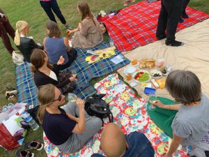 Weinpicknick im Park
