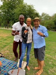 Weinpicknick im Park