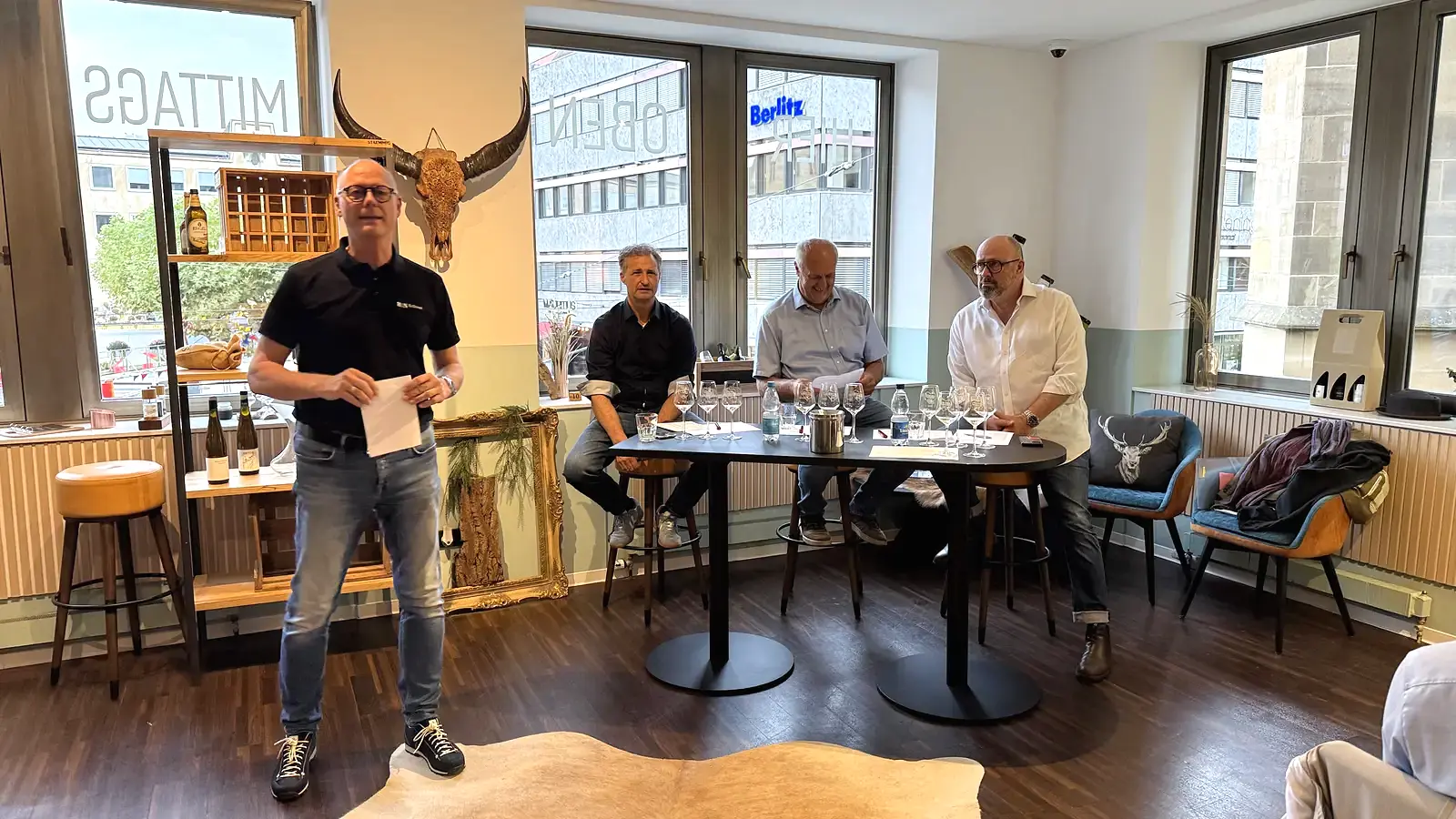 Ansprache während der Burgunder-Weinprobe in Heilbronn