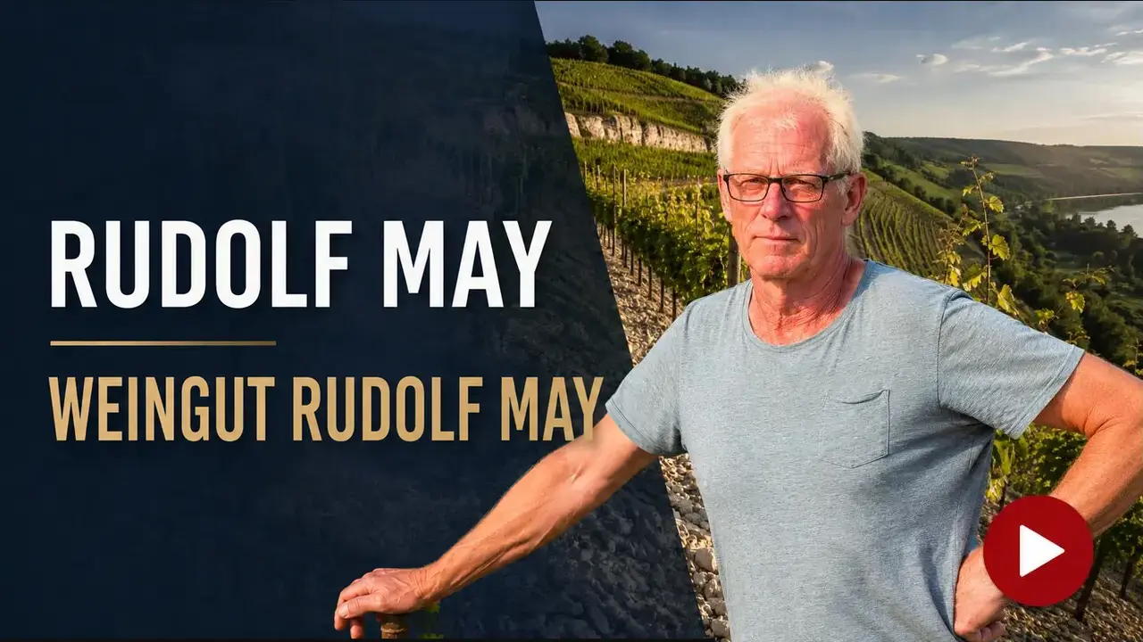 Rudolf May im fränkischen Weinberg