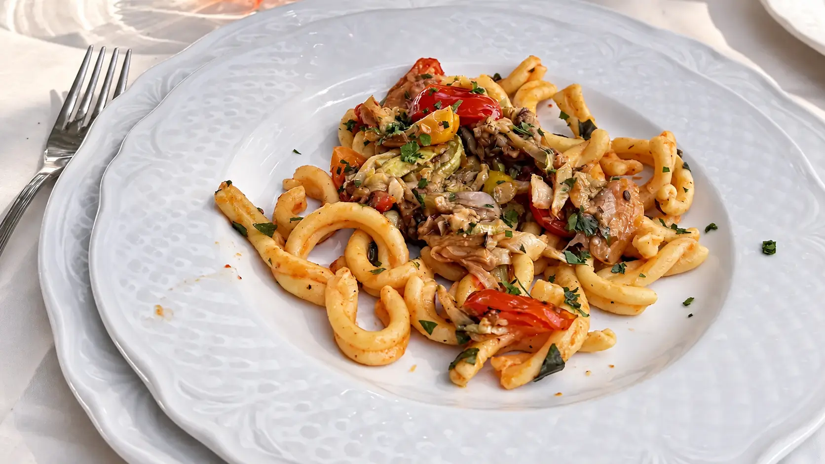 Kalabrisches Pastagericht bei Vinitaly and the City in Sibari