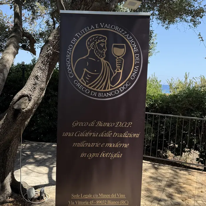 Ankündigung einer Masterclass zum Greco di Bianco DOC in Sibari